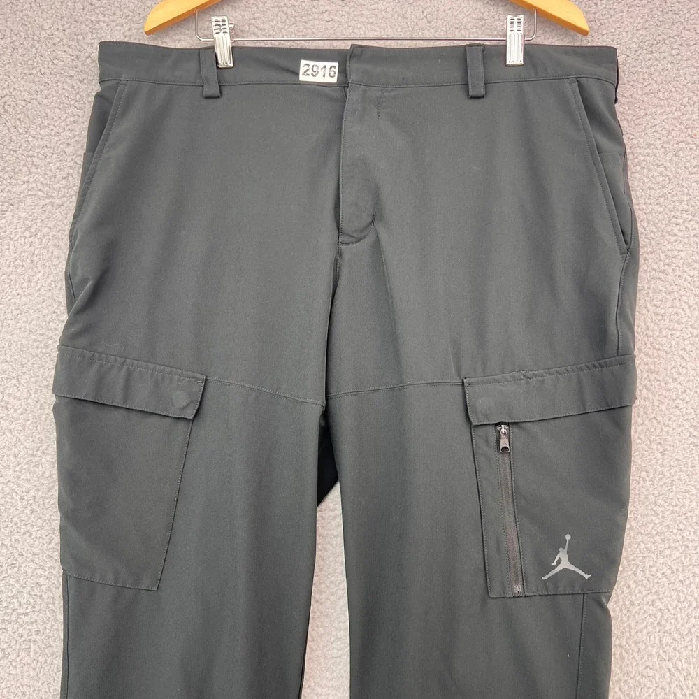 Jordan Mens Slim Fit Cargo Pants Black 40x30 DZ0542-010 Jumpman Stretch Trousers